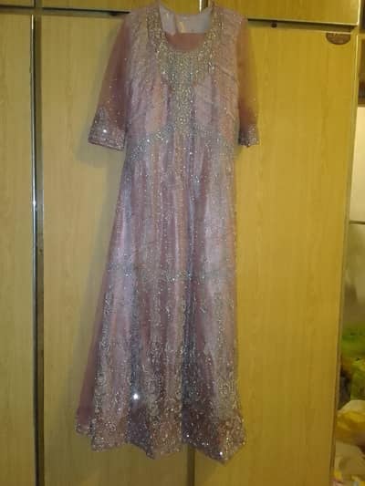 beautiful Elegant Dapka and moti work maxi