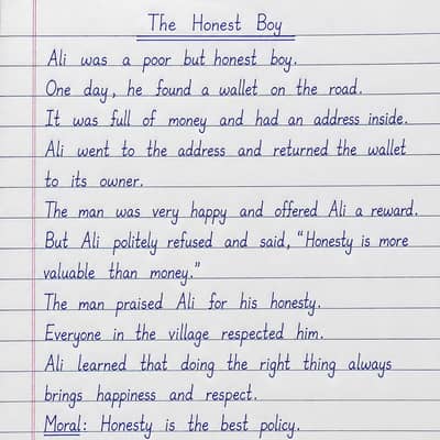 Neat & Beautiful Handwriting Work