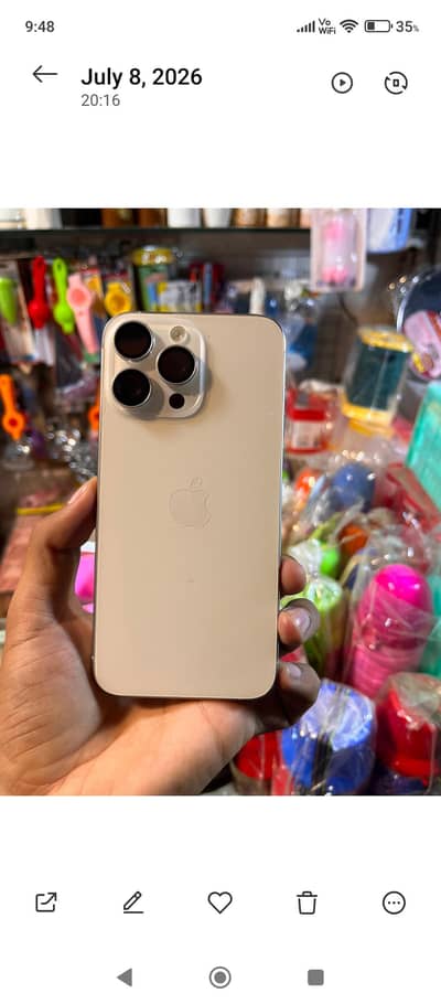 Apple iPhone 15 Pro Max JV White 256 GB 10/10 Condition Complete Box!