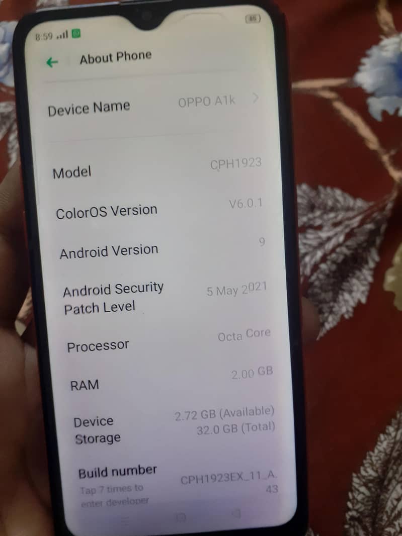 OPPO A1k 2