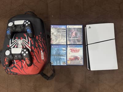 Ps5 slim disc edition 1 Tb with 2 Orignal Controllers