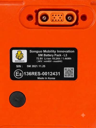 Songuo SM Battery Pack L3 | 72.8V Li-ion | 19.2Ah | 1.4kWh