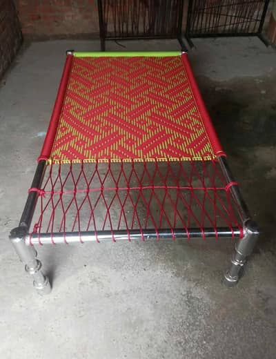 Steel coatting charpai