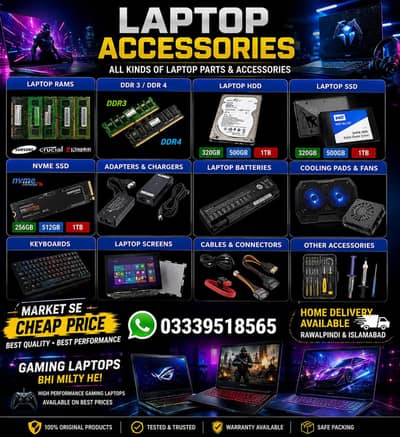 Gaming Laptops + Accessories on Olx Sastha Store