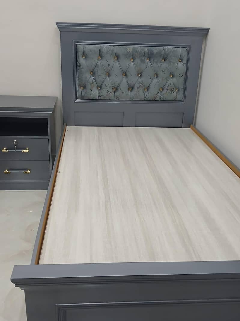 new single bed with side table 0