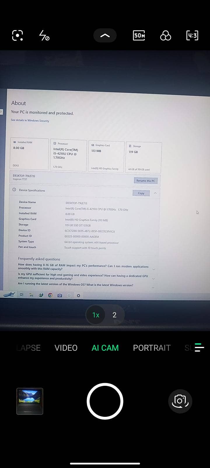 Dell touch and type 4