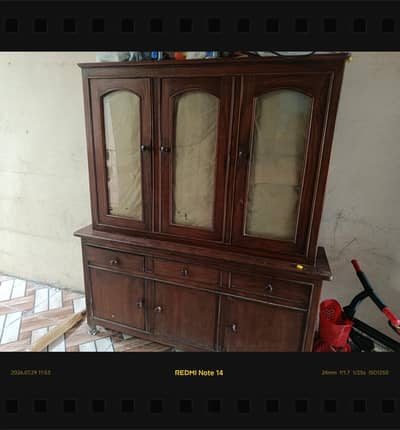 pure solid wood showcase