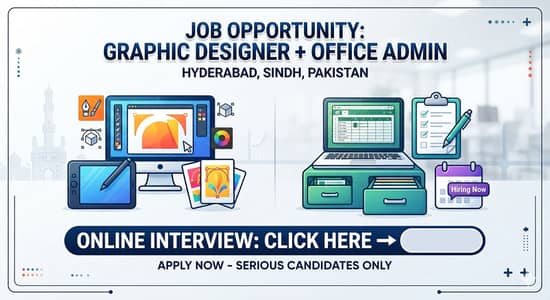 CorelDraw Graphic Designer & Front Desk Assistant Required