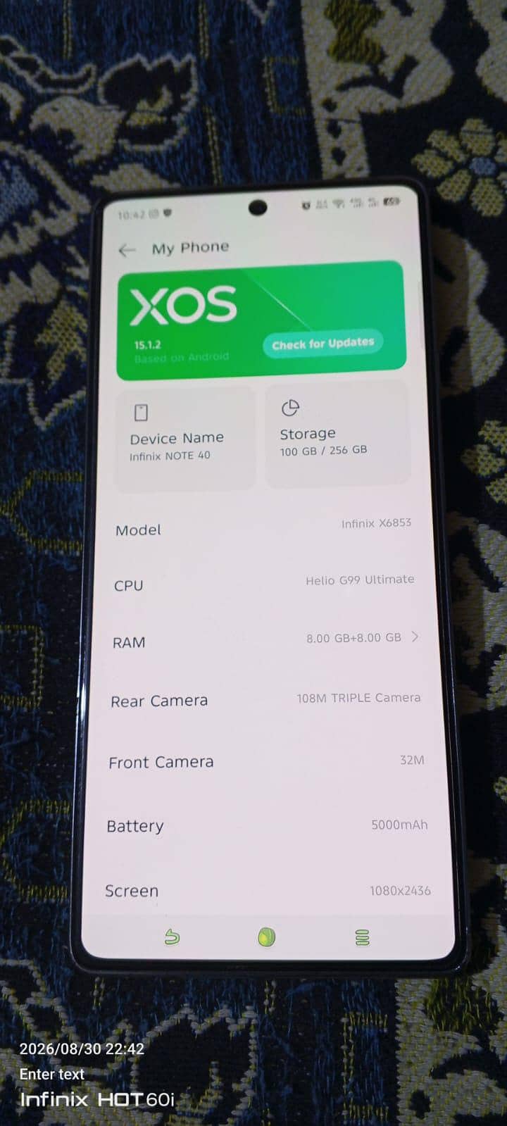Infinix Note 40 6