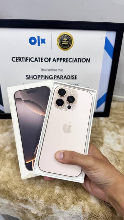 Apple iPhone 16 Pro 256GB PTA APPROVED WITH BOX