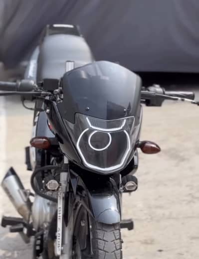 Ybr neon custom headlight