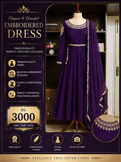 Elegant Embroidered dresses