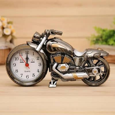 Motorcycle Alarm Clock Decorative Home Item