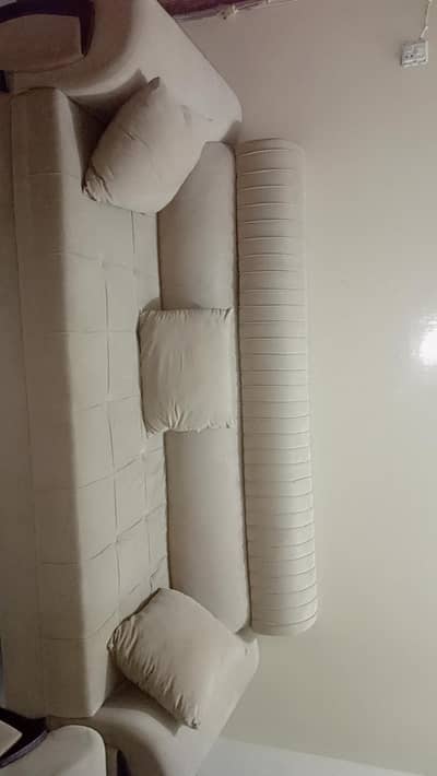 Sofa Set With Center Table - Good Condition