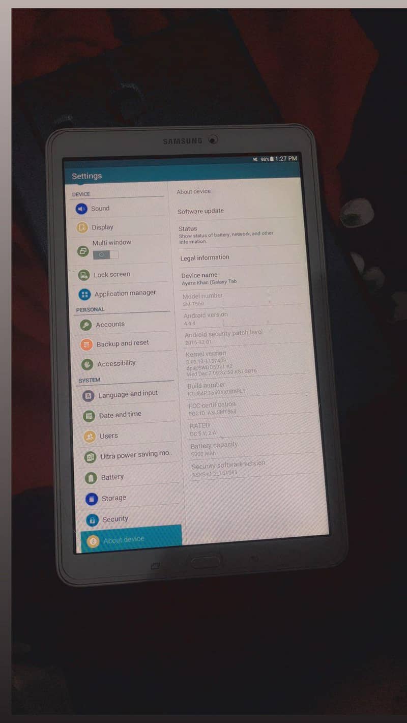 Tablet  SM-T560 5