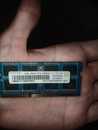 4GB DDR3 1600MHz Laptop RAM | PC3-12800S | RAMAXEL