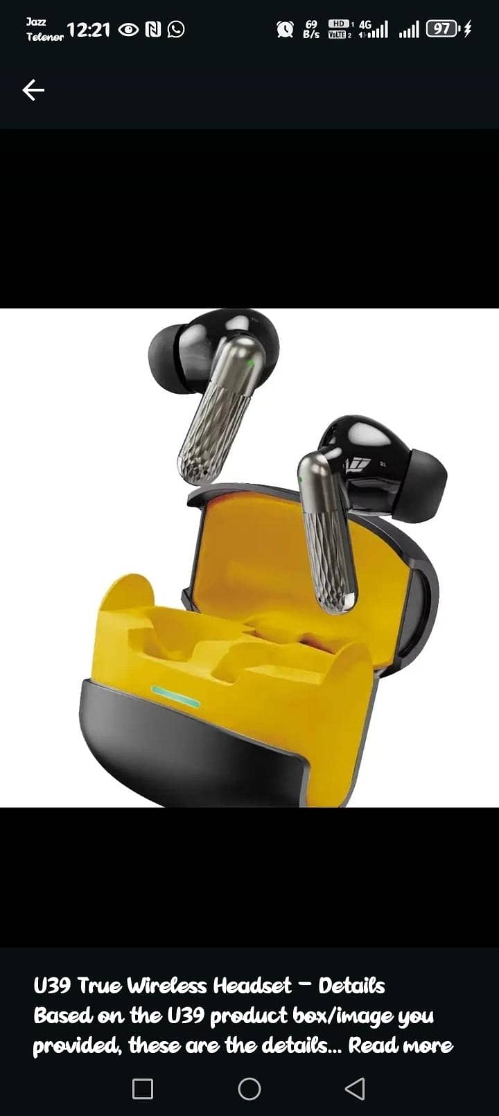 U39 True Wireless Headset 3
