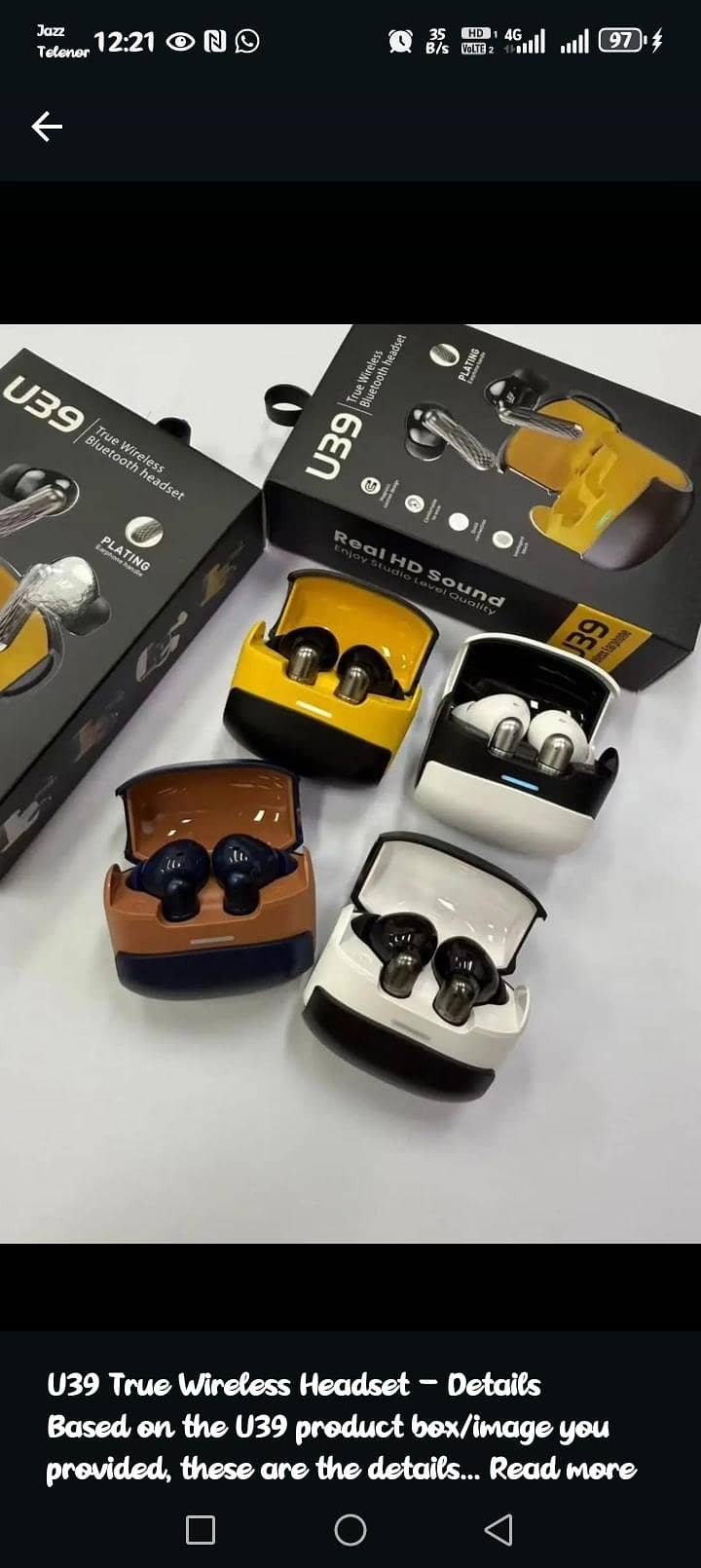 U39 True Wireless Headset 4