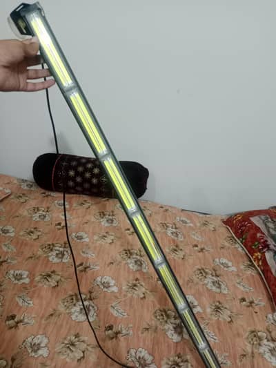Car Dashboard 8 bar white LED light flashers