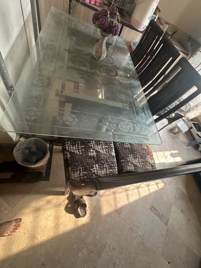 Dining table with 6 chairs