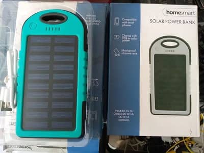 Water-Proof Solar Charger Mobile Power Bank 5000mAh