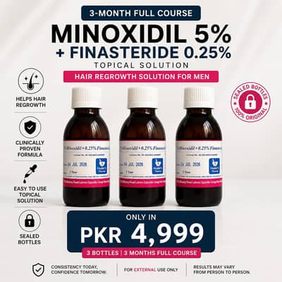 5% minoxidil with 0.25% finastride 100% original sealed