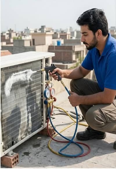 Professional AC Repairing, Fitting & Washing Service