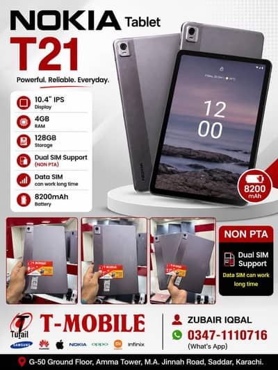 NOKIA TABLET T21/4Gb /128 gb