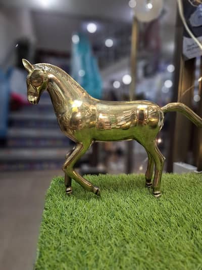 Horse Elephant Brass Animal Figures