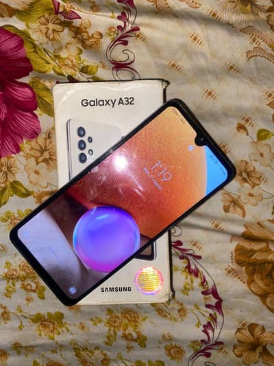 Samsung A32 128gb. 6+6gbram pta proof box Sath all ok
