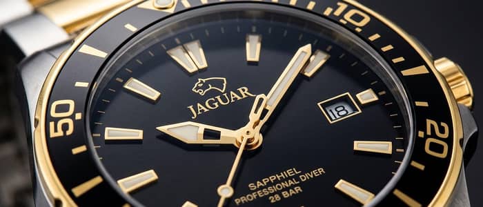 Original Jaguar Swiss Made Diver Watch (Ref. J871) – Two Tone