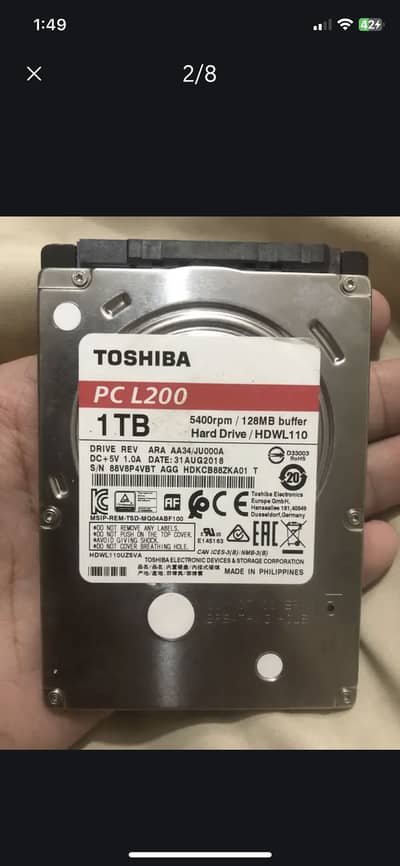 1 TB Hard Drive