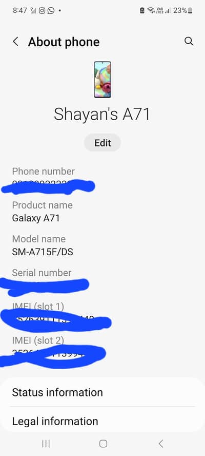 Samsung Mobile A70