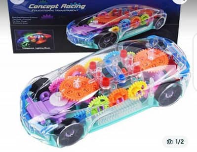 Transparent concept racing car