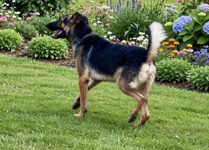 German Shepherd Male 7 Months Old - Vaccinated & Healthy