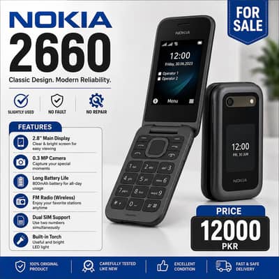 Slightly Used Nokia 2660 | For Sale | Like New | Pta Approved