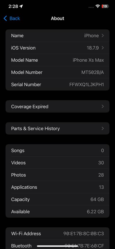 Apple iPhone XS Max
