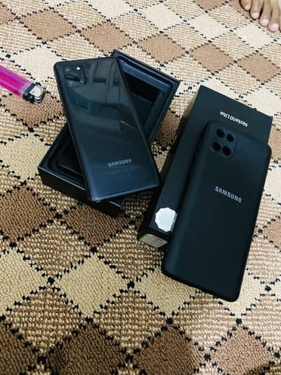 Samsung Mobile Note10 Lite with box pta official approved 8/128gb