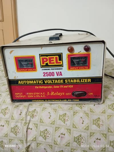 2500 watt Stablizer for refrigerator/freezer