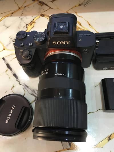 sony a7iii body + tamron 28-75mm 2.8.