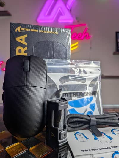 Attackshark R11 Ultra Carbon Fiber 8K Polling Rate Gaming Mouse