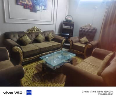 Surmawala 7 Seater sofa set with table