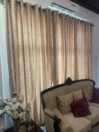 4 piece Jute Curtains