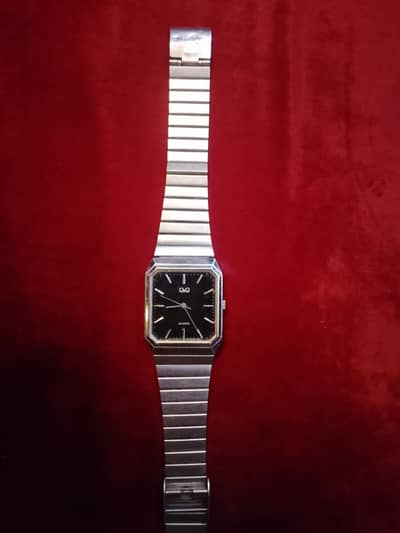 Q&Q 1 jewel silver tone Japan