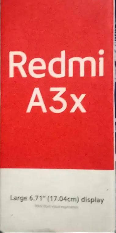 Redme mi A3X 3.64. no open no raper no foldvid boxs original
