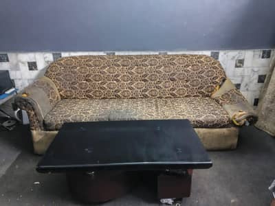 5 siter sofa with table