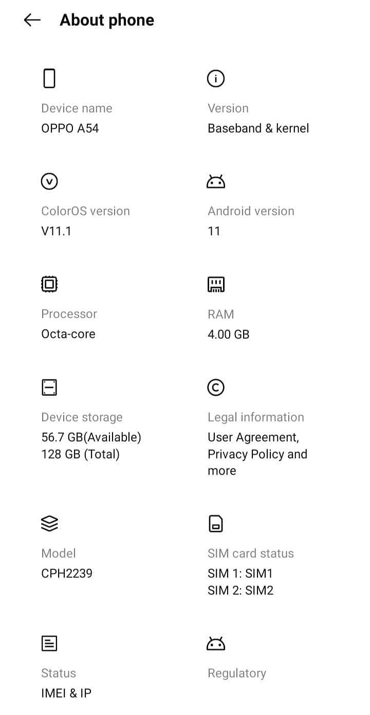 OPPO A54 7