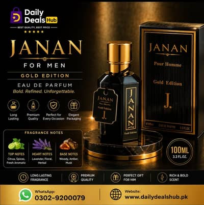 Zarar & Janan Gold Edition Perfume Deal 100ml EDP - Buy One or Pair