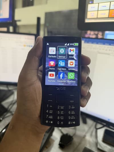  Digit 4G Edge – Blue | Touch + Keypad | Like New | Box & Charger