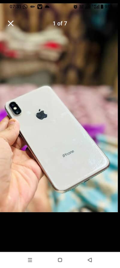 I phone x non pta Fu 64 gb all ok ha face id battery service pe ha
